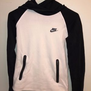 Nike Tops - Nike Black and White Cowl Neck Hoodie Nike Tops - Nike Black and White Cowl Neck Hoodie